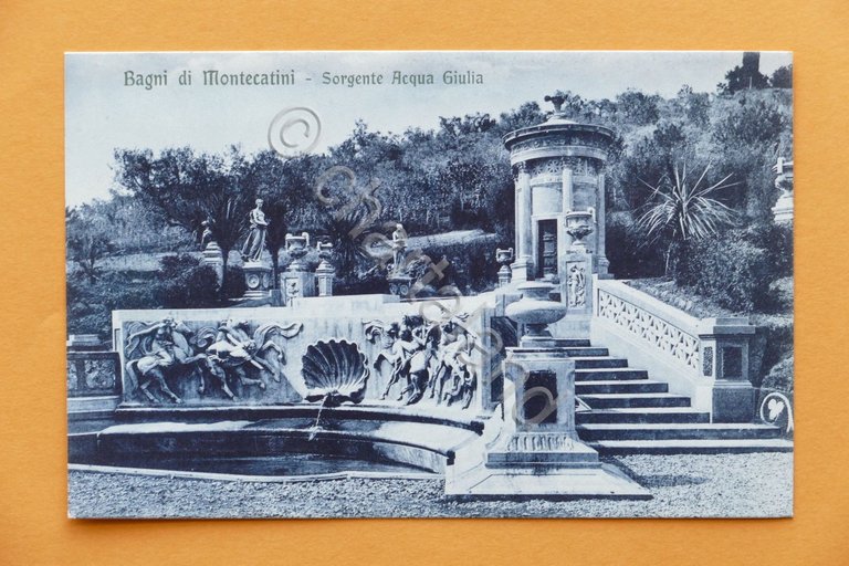 Cartolina Bagni di Montecatini - Sorgente Acqua Giulia - 1915 …