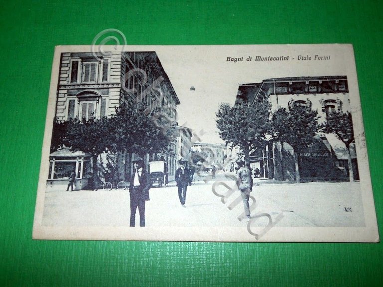 Cartolina Bagni di Montecatini - Viale Forini 1927