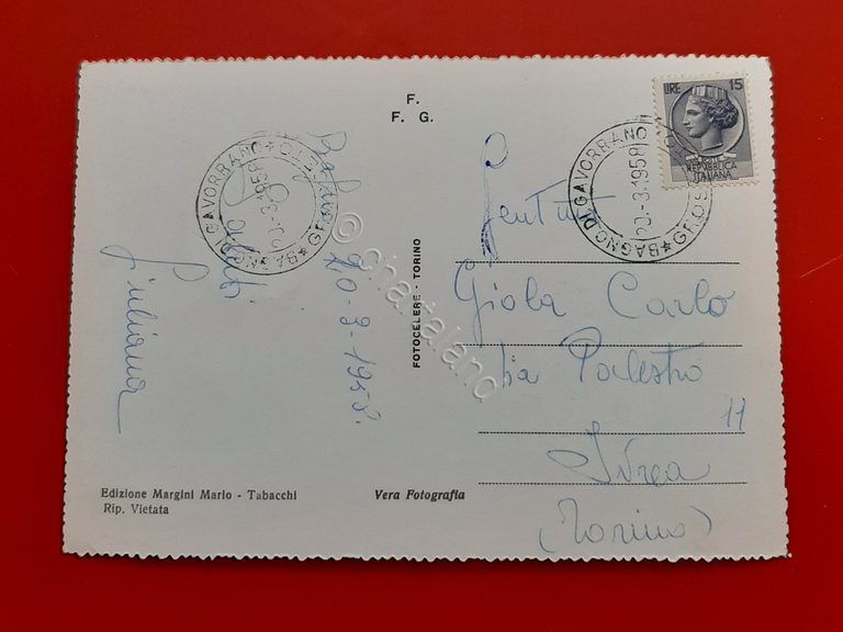 Cartolina Bagno di Gavorrano ( Grosseto ) - 1958