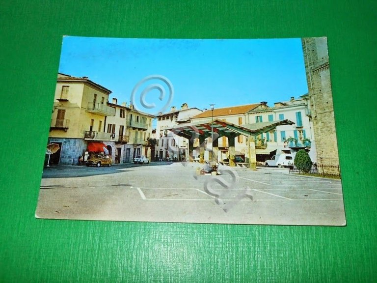 Cartolina Bagnolo Piemonte - Piazza S. Pietro 1965 ca