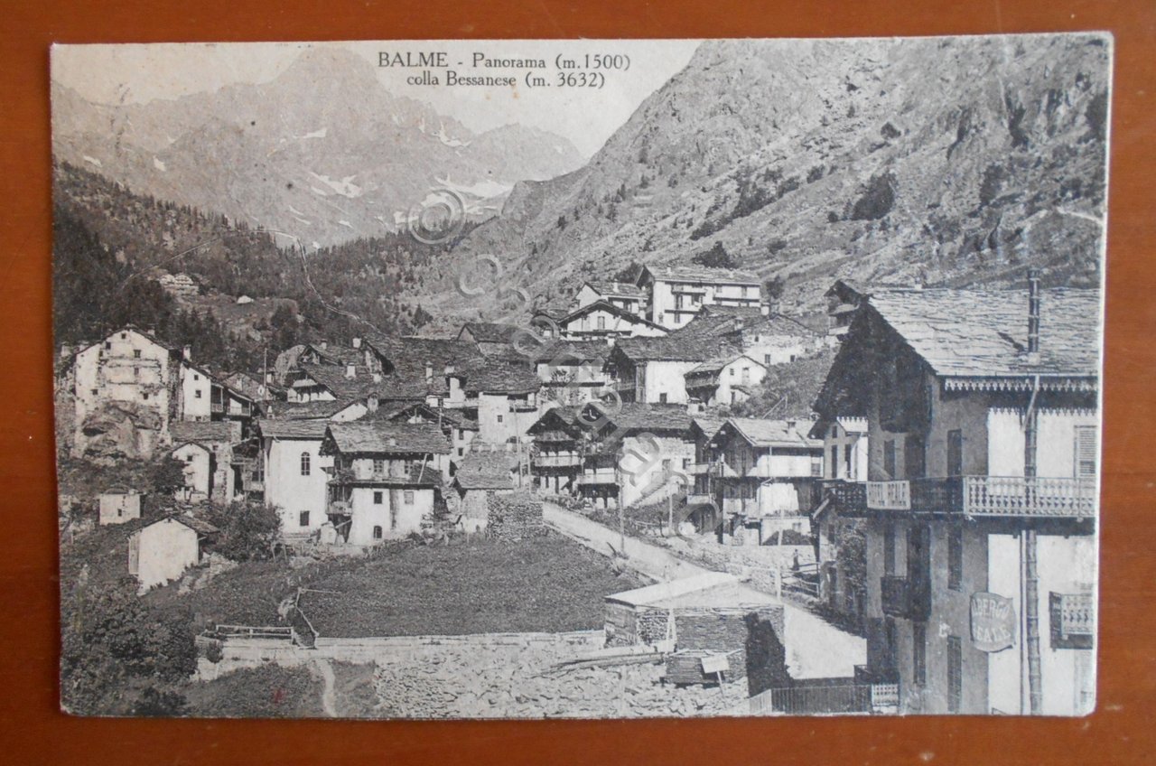 Cartolina Balme - Panorama (m. 1500) - colla Bessanese (m. …