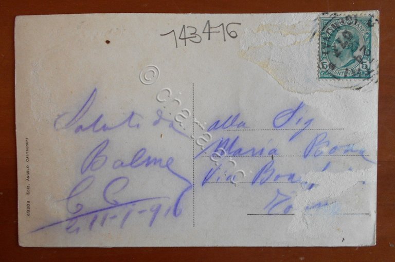 Cartolina Balme - Panorama (m. 1500) - colla Bessanese (m. …