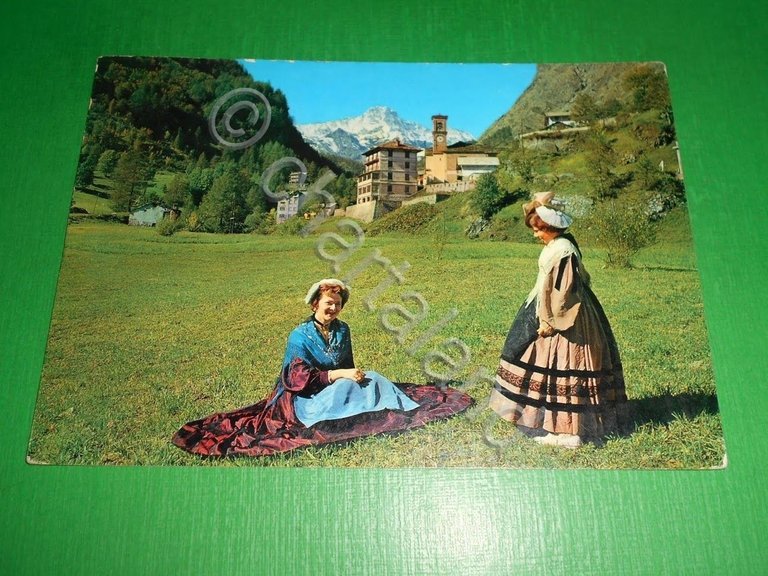 Cartolina Balme - Scorcio panoramico - Chiesa Parrocchiale 1965.