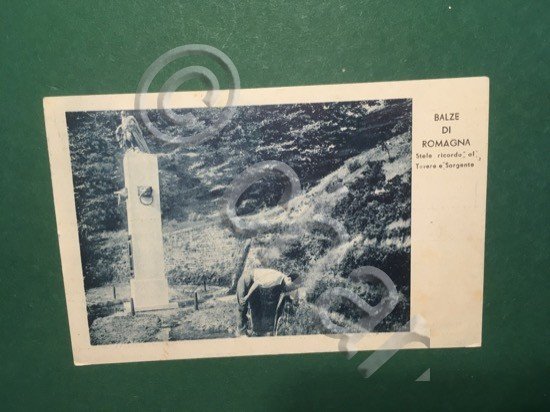 Cartolina Balze Di Romagna - Stele Ricordo Al Tevere E …