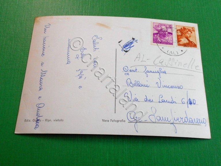 Cartolina Bandita ( Alessandria ) - Panorama 1965.