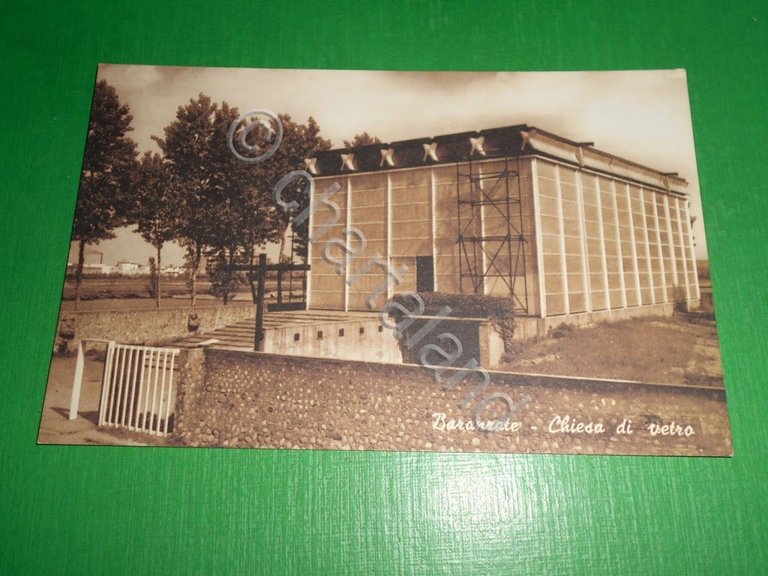 Cartolina Baranzate - Chiesa di vetro 1930 ca