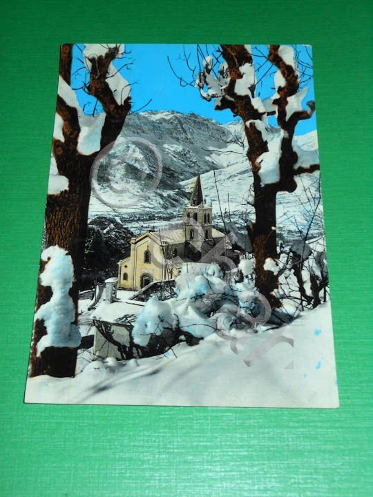 Cartolina Bardonecchia - Chiesa di Millauers 1962