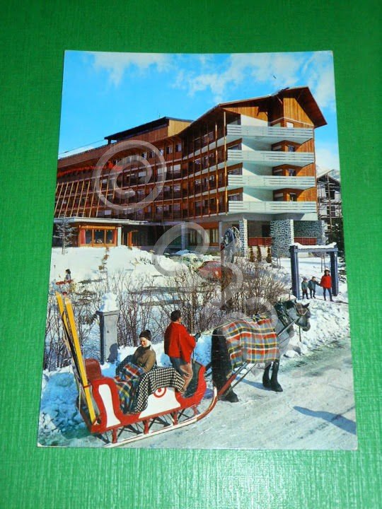 Cartolina Bardonecchia - Hotel Riky 1966