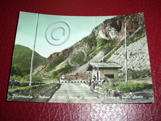 Cartolina Bardonecchia - Melezet - Posto di frontiera