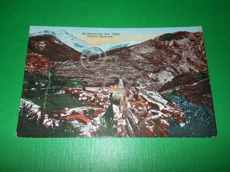 Cartolina Bardonecchia - Veduta generale 1932