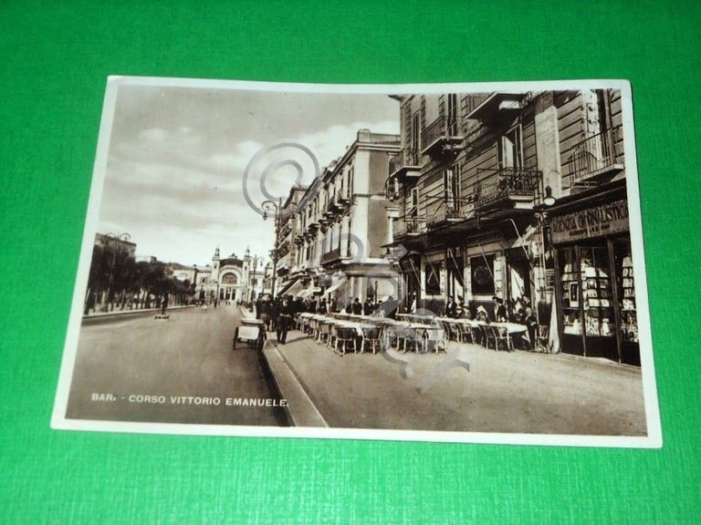 Cartolina Bari - Corso Vittorio Emanuele 1942.