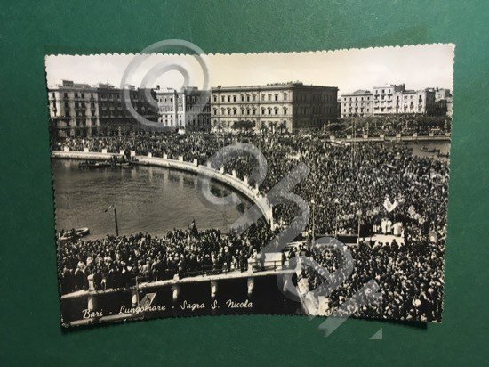 Cartolina Bari - Lungomare - Sagra S. Nicola - 1952