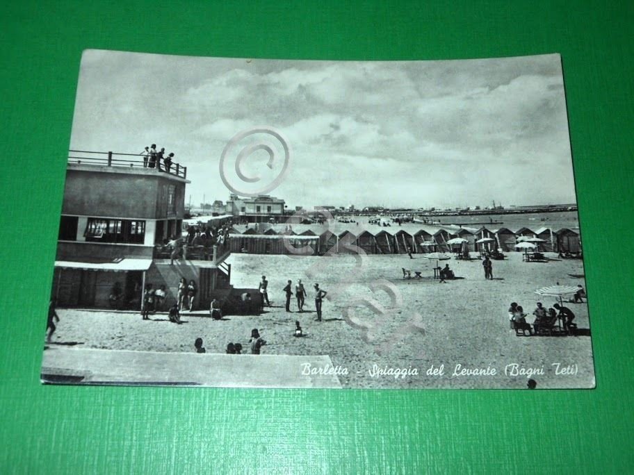 Cartolina Barletta - Spiaggia di Levante ( Bagni Teti ) …