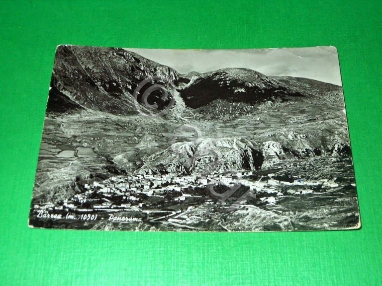 Cartolina Barrea - Panorama 1951