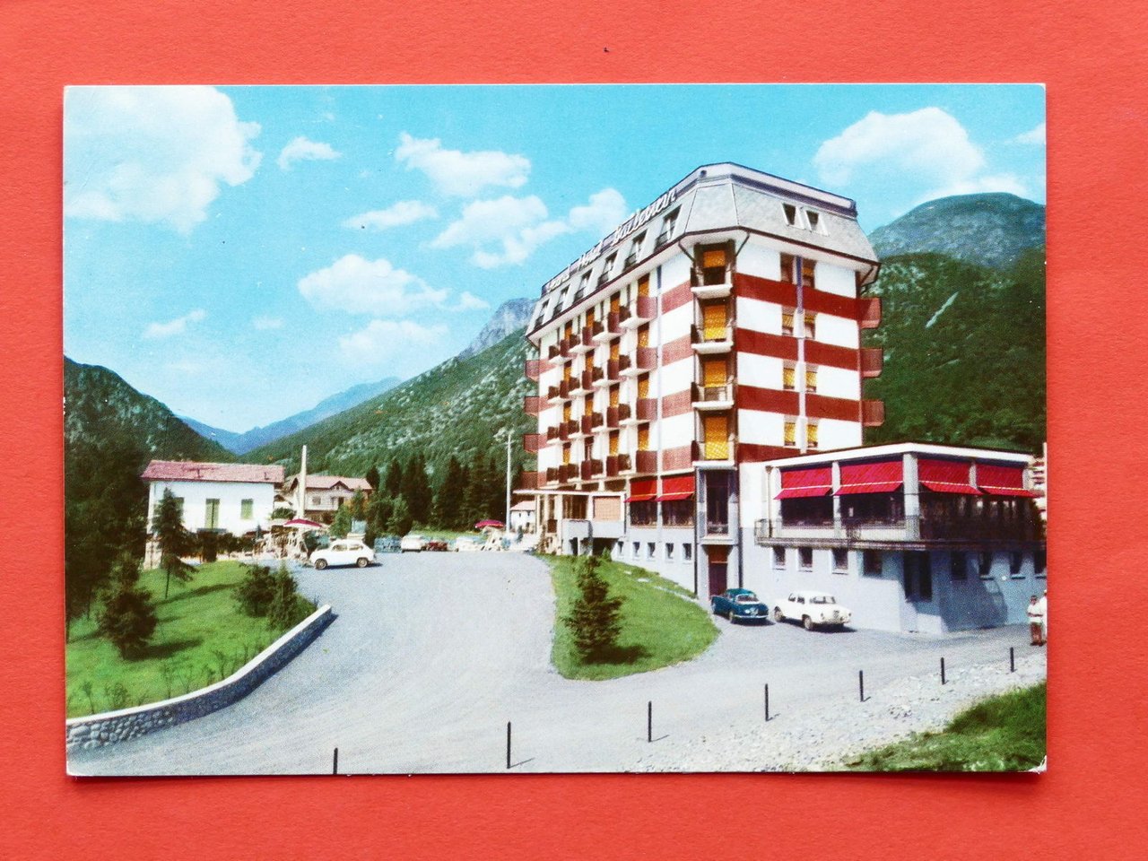 Cartolina Barzio - Grand Hotel Ballestrin - 1964.