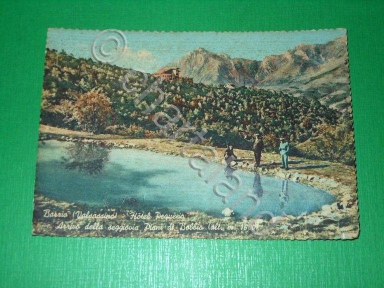 Cartolina Barzio ( Valsassina ) - Hotel Pequeno 1950 ca