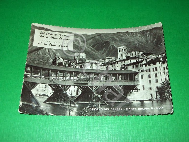 Cartolina Bassano del Grappa - Monte Grappa 1952