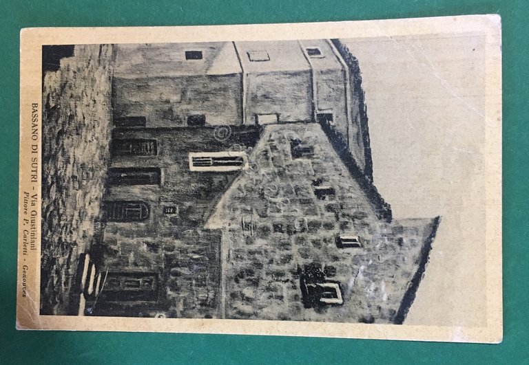 Cartolina Bassano Di Sturi - Via giustiniani - 1931