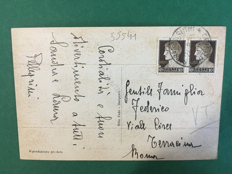 Cartolina Bassano Di Sturi - Via giustiniani - 1931