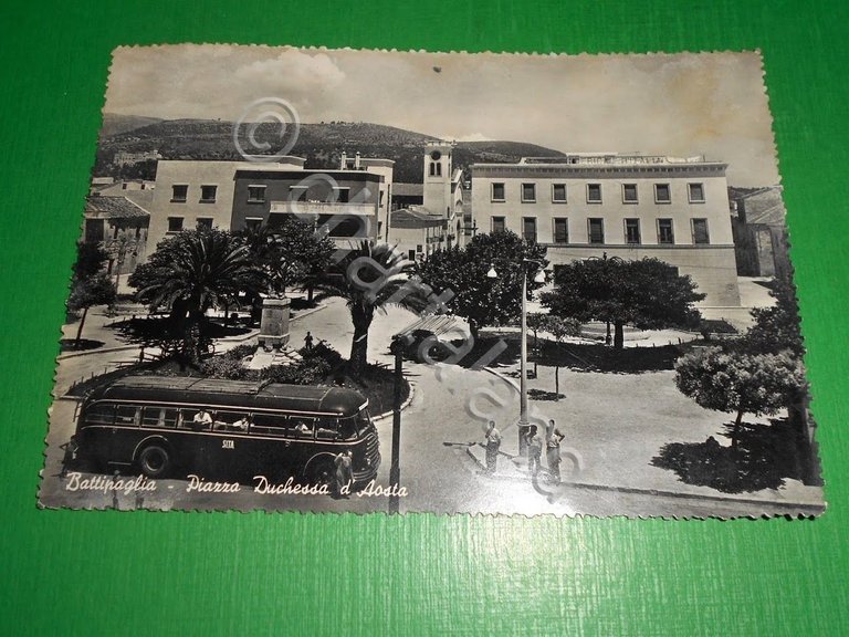 Cartolina Battipaglia - Piazza Duchessa d' Aosta - 1953