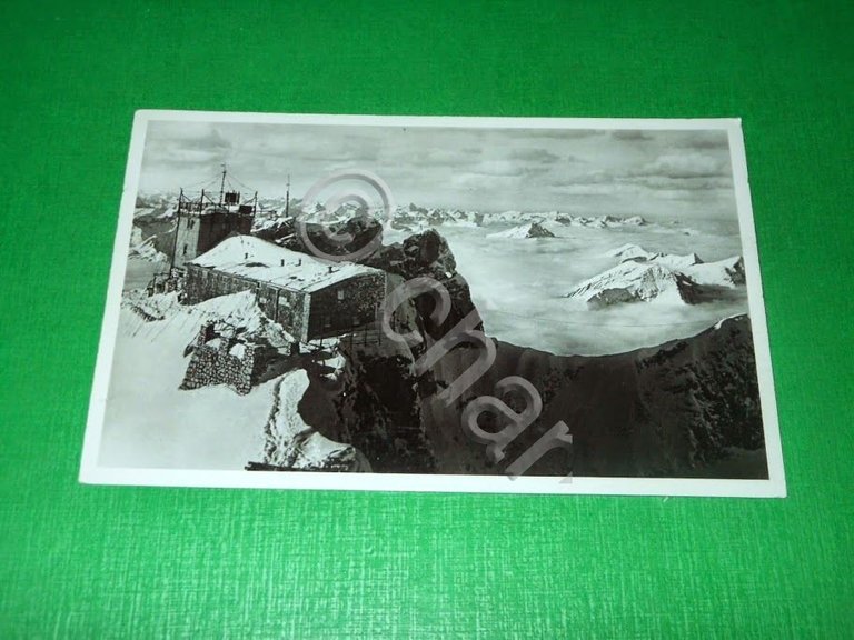 Cartolina Bayerische Zugspitzbahn - Blick von der Gipfelstation 1935 ca
