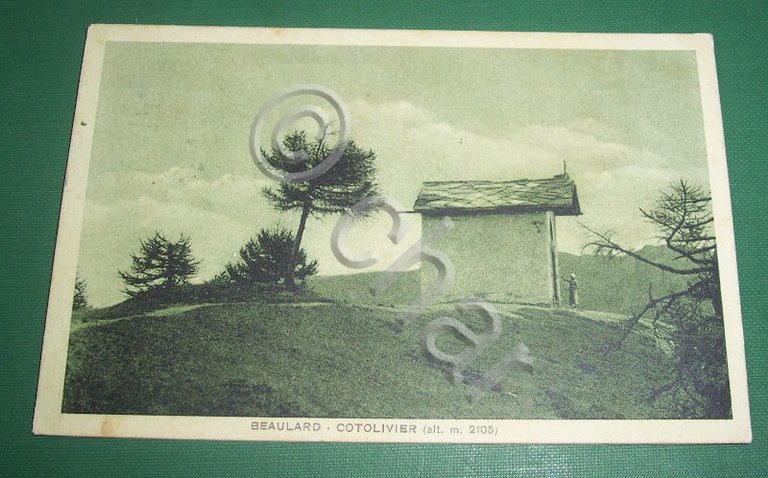 Cartolina Beaulard - Cotolivier - Albergo Vittoria 1940