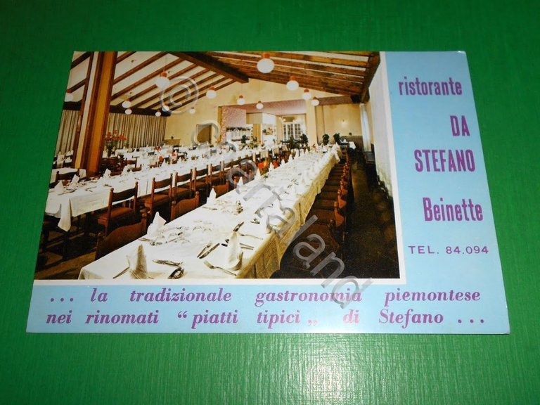 Cartolina Beinette ( Cuneo ) - Albergo Ristorante "Da Stefano" …