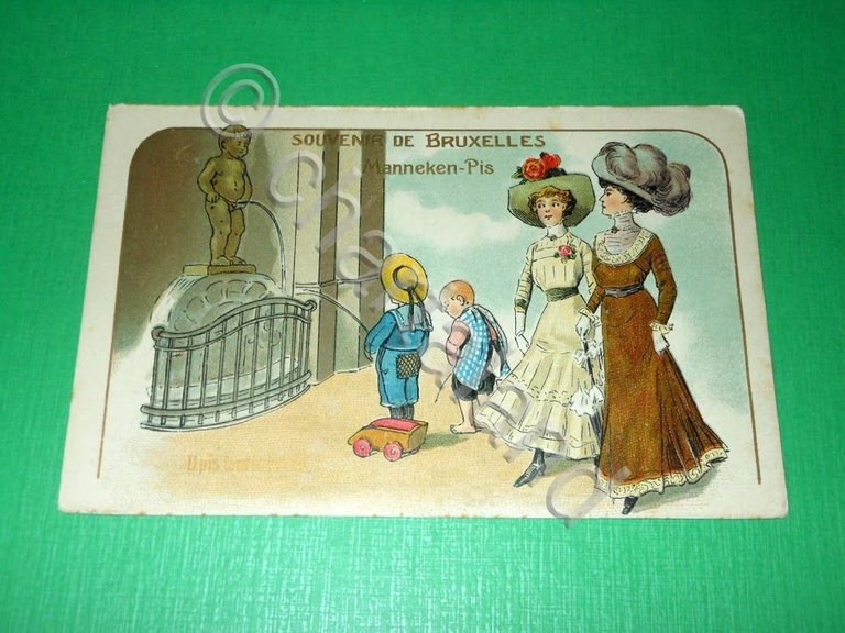 Cartolina Belgio - Souvenir de Bruxelles - Manneken Pis 1900 …