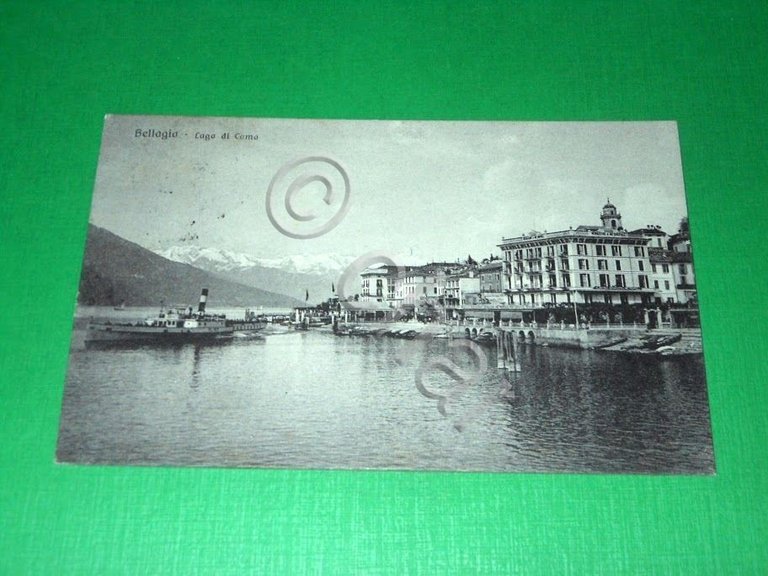 Cartolina Bellagio - Lago di Como 1926.