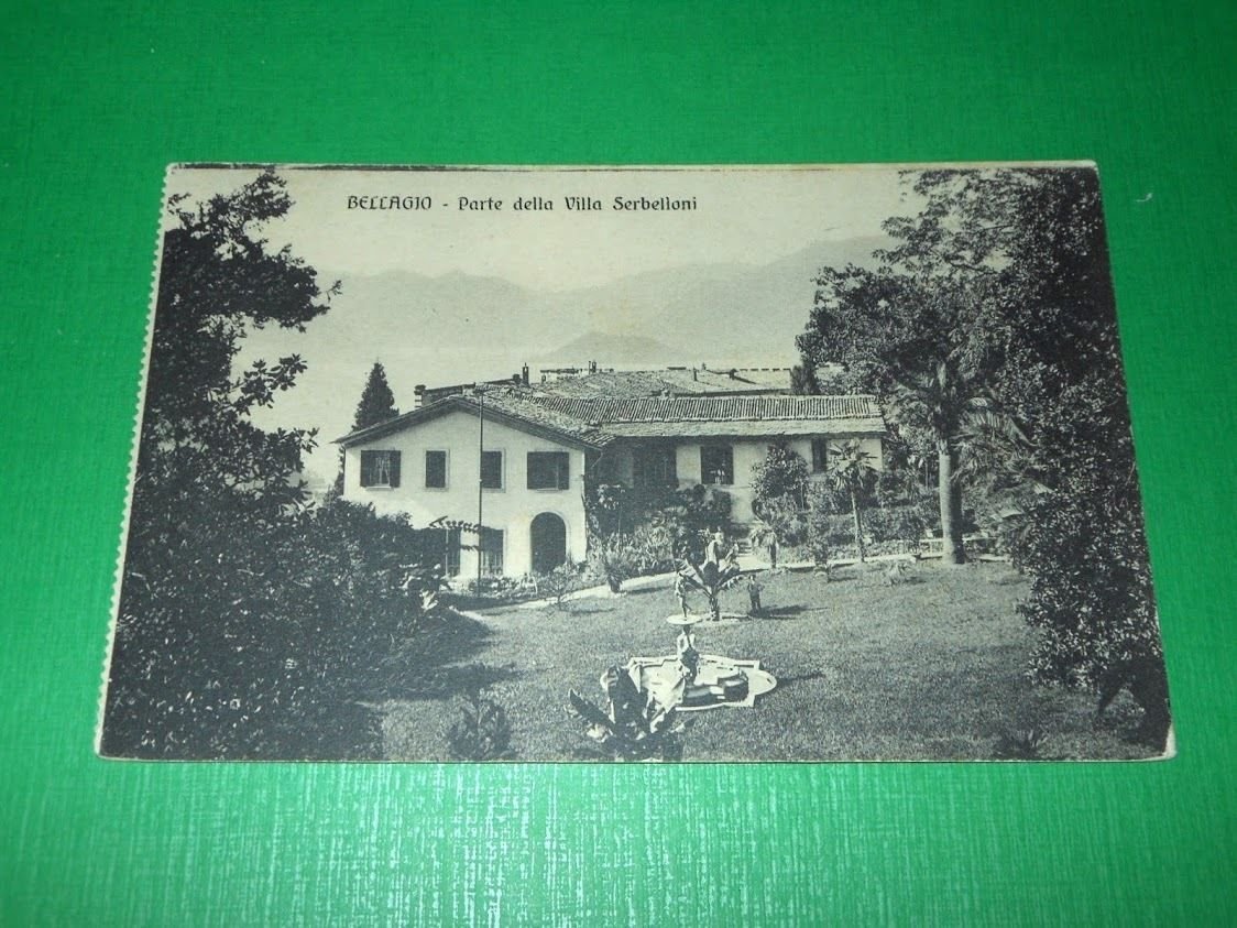 Cartolina Bellagio - Parte della Villa Serbelloni 1920 ca.