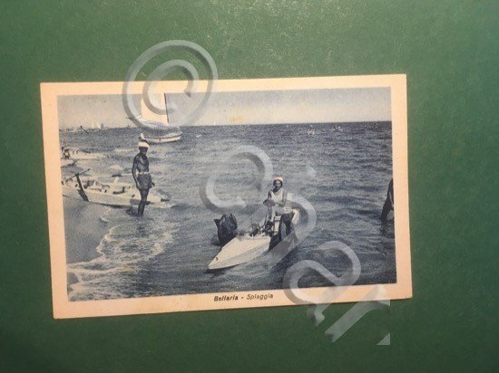 Cartolina Bellaria - Spiaggia - 1948 | Immagine Gallery 3