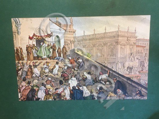 Cartolina Benedizione del Bambino All'Ara Coeli - 1925