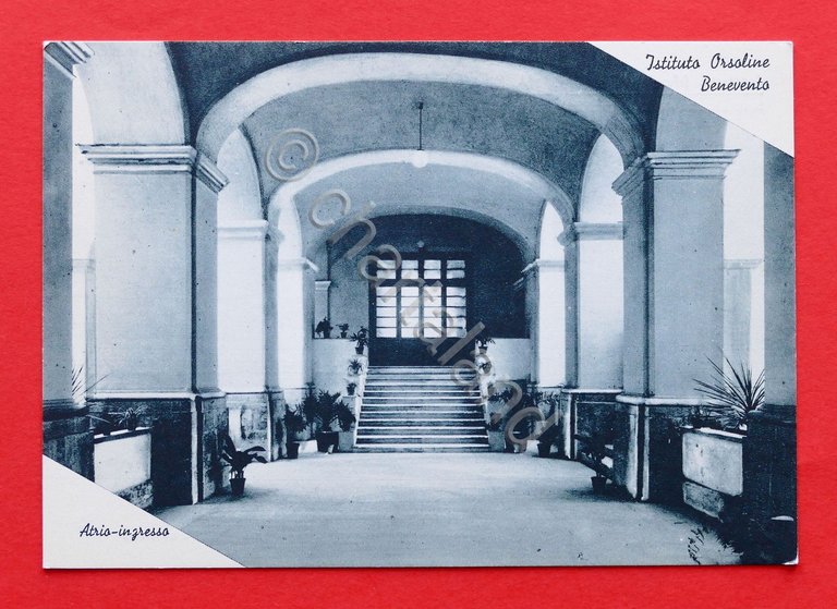 Cartolina Benevento - Istituto Orsoline - Atrio Ingresso - 1940 …
