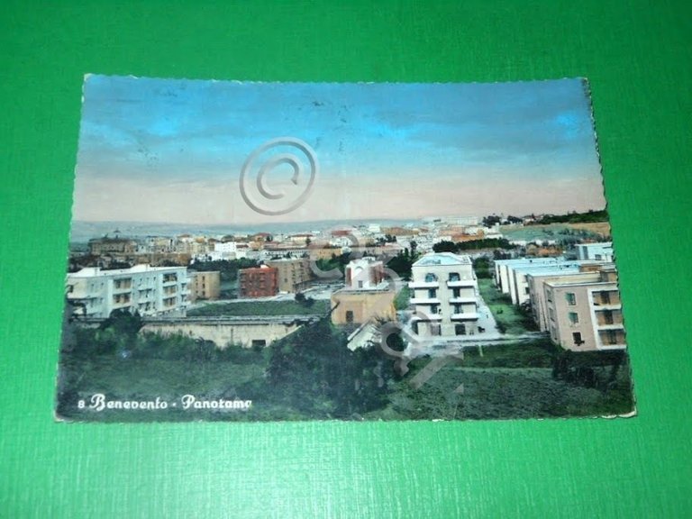 Cartolina Benevento - Panorama 1957