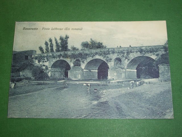 Cartolina Benevento - Ponte Lebbroso 1939.
