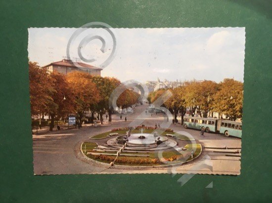 Cartolina Bergamo - Piazzale G. Marconi - 1958