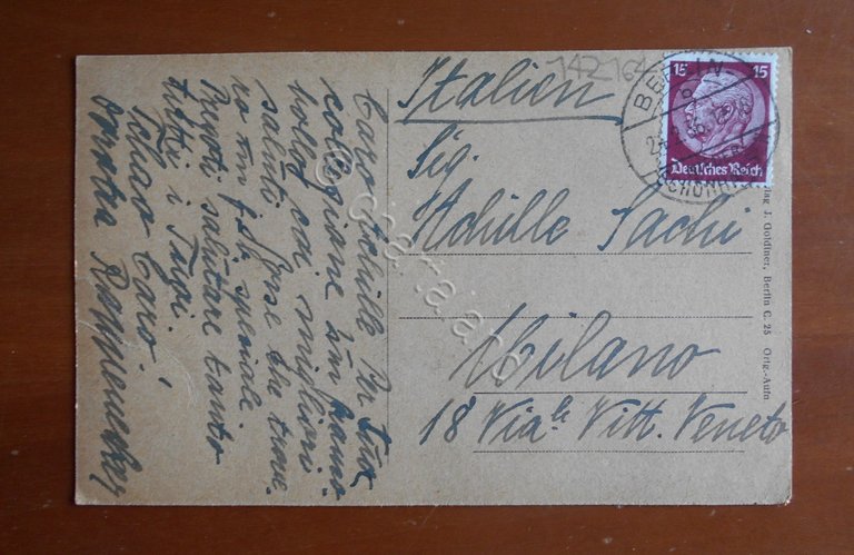 Cartolina Berlin - Niederschonhausen - Friedensplatz - 1936