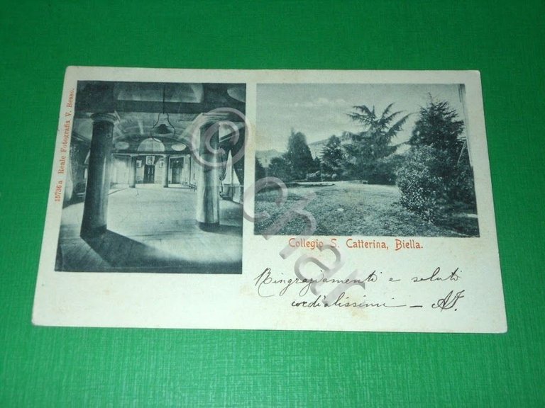 Cartolina Biella - Collegio S. Caterina 1901 ( n. 1 …