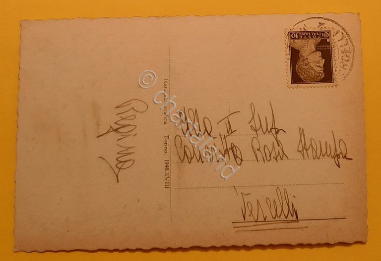 Cartolina Biella - Nuova Stazione Biella - Novara - 1900