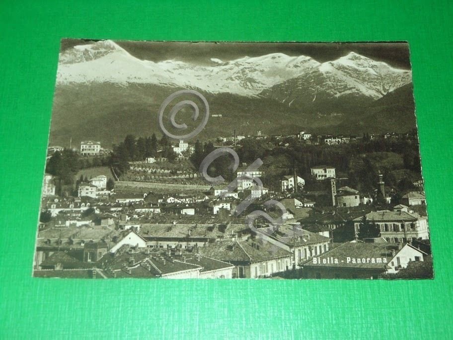 Cartolina Biella - Panorama 1939 #2.