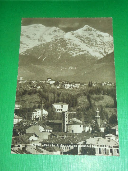 Cartolina Biella - Veduta di Oropa con Monte Tovo e …