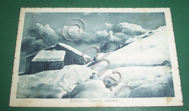 Cartolina Biellese - Cascina alpestre 1920 ca