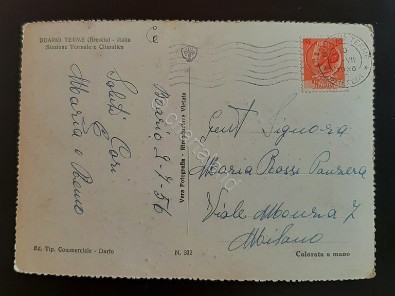 Cartolina Boario Terme - Brescia - Stazione Termale e Climatica …