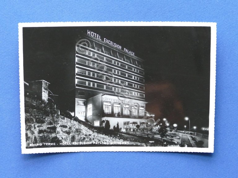 Cartolina Boario Terme - Hotel Excelsior Palace - Notturno - …