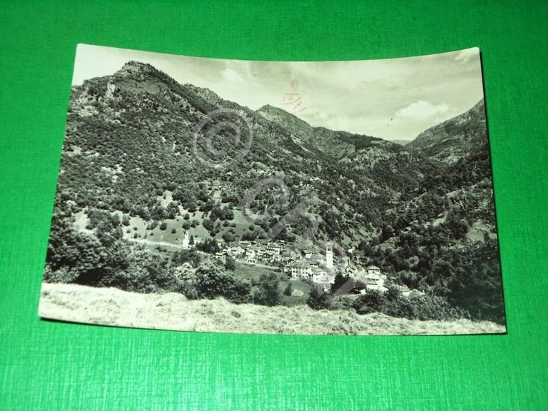 Cartolina Boccioleto ( Vercelli ) e Valle del Cavaione 1953