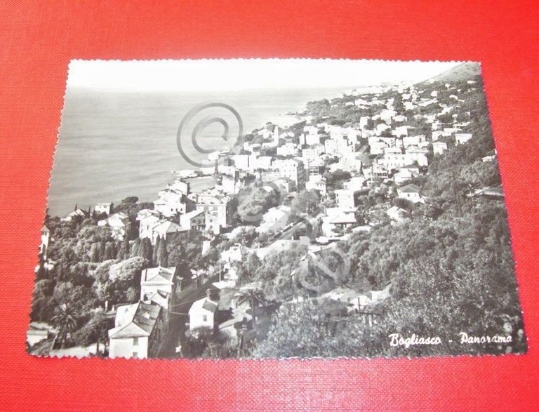 Cartolina Bogliasco ( Genova ) - Panorama 1958