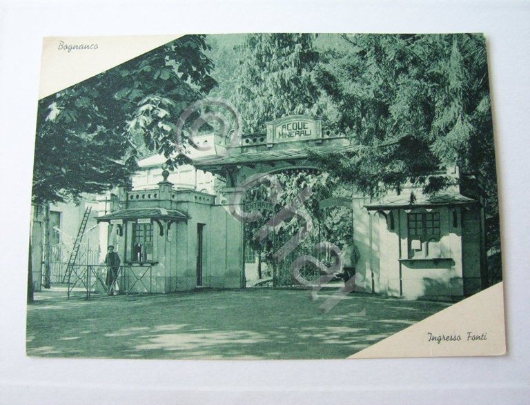 Cartolina Bognanco - Ingresso Fonti 1935 ca