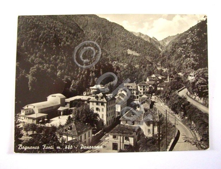 Cartolina Bognanco Fonti - Panorama 1956