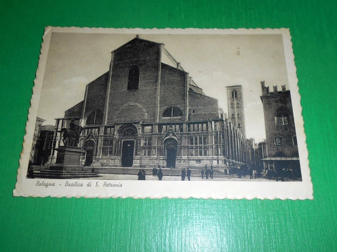 Cartolina Bologna - Basilica di S. Petronio 1939.