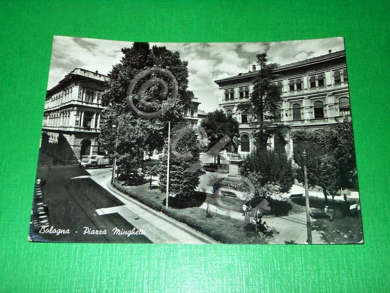 Cartolina Bologna - Piazza Minghetti 1954 | Immagine Gallery 2